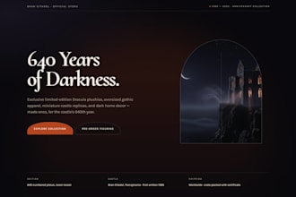 design a dark aesthetic framer website
