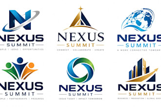 design a professional business conference corporate event conference logo