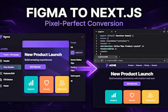 convert figma to nextjs responsive pixel perfect website
