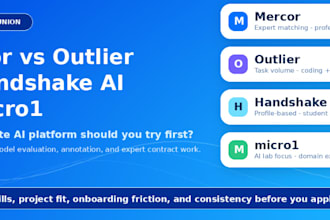 manage outlier, handshake ai accounts, mercor for you in any country