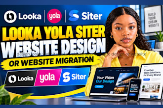 design looka website yola website siter website design or website migration
