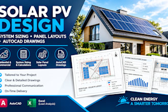 design solar pv systems and solar panel layouts using autocad