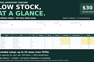 customize an excel inventory tracker for your small business