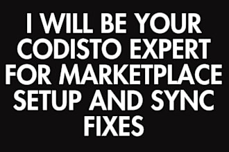 be your codisto expert for marketplace setup and sync fixes