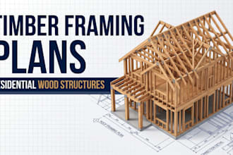 prepare timber framing and wood structure engineering plans residential builder