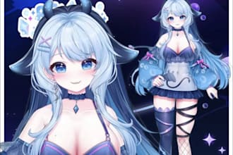 create custom vrchat avatar fix rigging character model furry vtuber 3d rigging