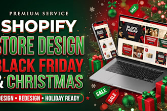 shopify black friday and christmas store design