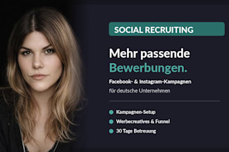 create facebook and instagram social recruiting campaigns