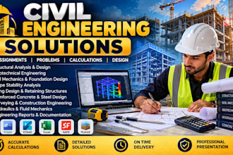 do civil engineering problems and assigment
