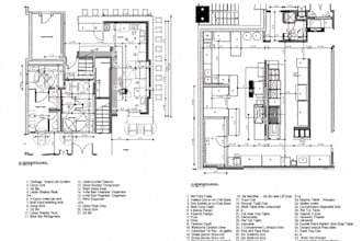 create restaurant permit plans and commercial kitchen layouts and building plans