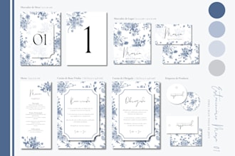 design a custom day of wedding stationery suite
