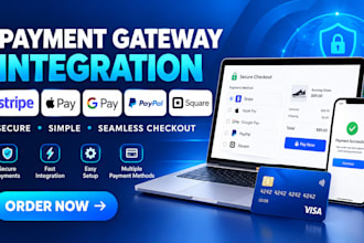 connect payment gateways integrate stripe apple google paypal square
