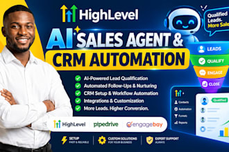 gohighlevel ai sales agent lead qualification creatio pipedrive engagebay