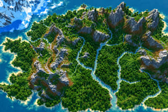 build custom minecraft worlds, adventure maps, terrain, landscapes and cites