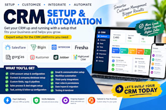 setup salesflare bigin intercom fresha gorgias kustomer jobber highlevel CRM
