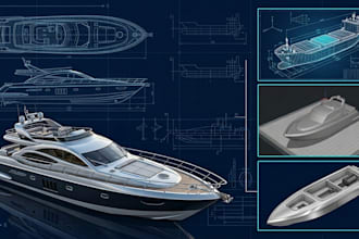 create 3d boat models, ship model stl files, and rc ship cad design