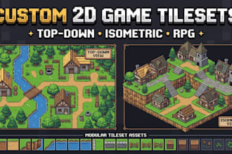 do full 2d game environment rpg maker mv mz tilesets, autotiles, pixel art maps