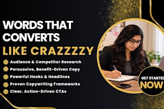 write landing page and sales page copywriting