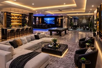design 3d basement  modeling 3d rendering and renovation