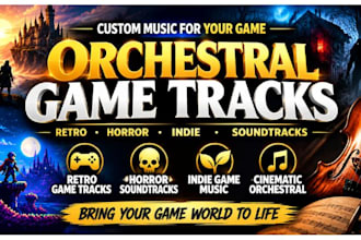 orchestral custom game music soundtrack retro video horror indie game soundtrack