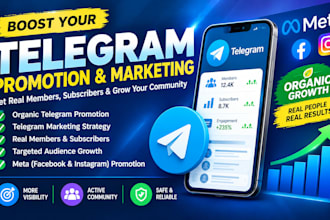do organic telegram promotion telegram marketing telegram members and subscribe