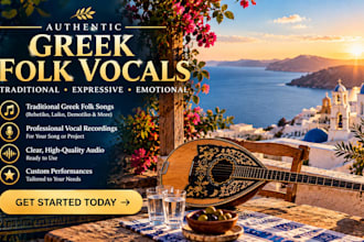 sing your song in greek traditional folk style