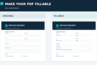 convert your PDF into an interactive fillable form