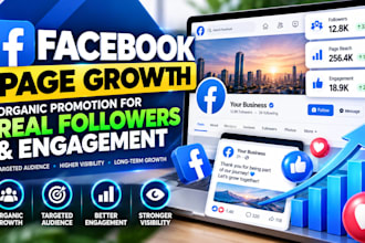 organically grow and promote your facebook page with real followers