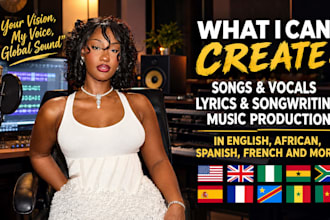 sing your african gospel, afrobeat, afro house, christian and worship song edm