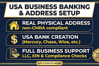 get USA physical address proof of address open mercury wise USA bank creation