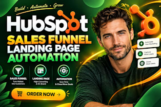 setup hubspots automation, hubspot sales funnel, hubspots landing page