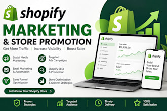 do shopify marketing, shopify promotion to boost shopify sales