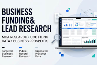 do mca debt consolidation leads, ucc filing data, and business funding prospect