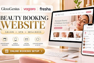 design glossgenius vagaro fresha beauty salons wellness online booking website