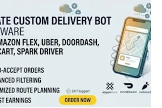 make doordash delivery bot, uber black, zifty lyft order grabber bot automation