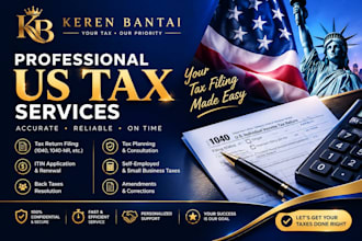 assist with US tax returns, itin and small business taxes