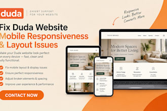 fix duda website mobile responsiveness and layout issues, duda mobile responsive
