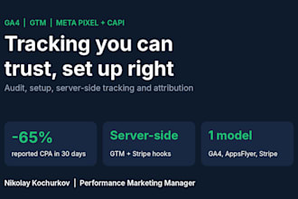 set up ga4 GTM meta pixel and server side conversion tracking
