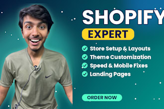 be your shopify expert, shopify website design and shopify website development