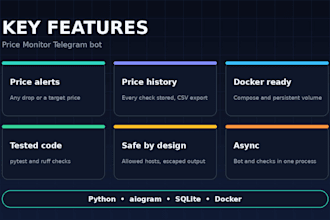 build a python telegram bot with aiogram and web scraping