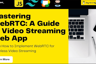 develop live streaming, video conferencing, file sharing app with webrtc
