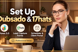 set up dubsado  17hats flows 3 0 lead capture form, scheduler and client portal