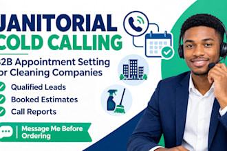 do janitorial cold calling, b2b appointment setting, janitorial cold caller