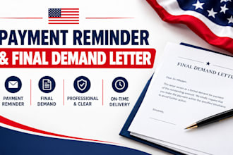 write a payment reminder and final demand letter