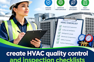 create hvac quality control and inspection checklists