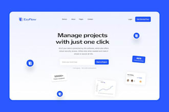 create a modern landing page UI in figma