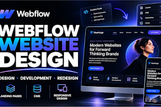 design webflow website, webflow development, webflow landing page