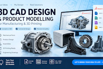 3d modelling product design 3d cad design 3d model 3dprinting cad design