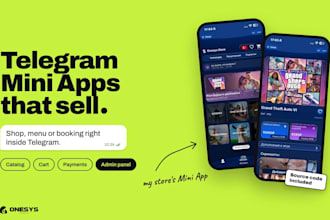 develop a telegram mini app for your shop or booking service