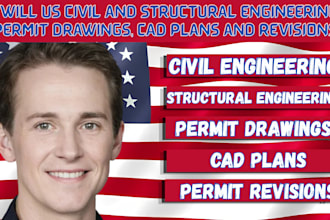 do us civil and structural engineering permit drawings, cad plans and revisions